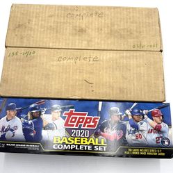 1984 & 1985 Fleer Baseball Card Sets + 2020 Topps Complete Set – 3 Box Collection – Clean Lot