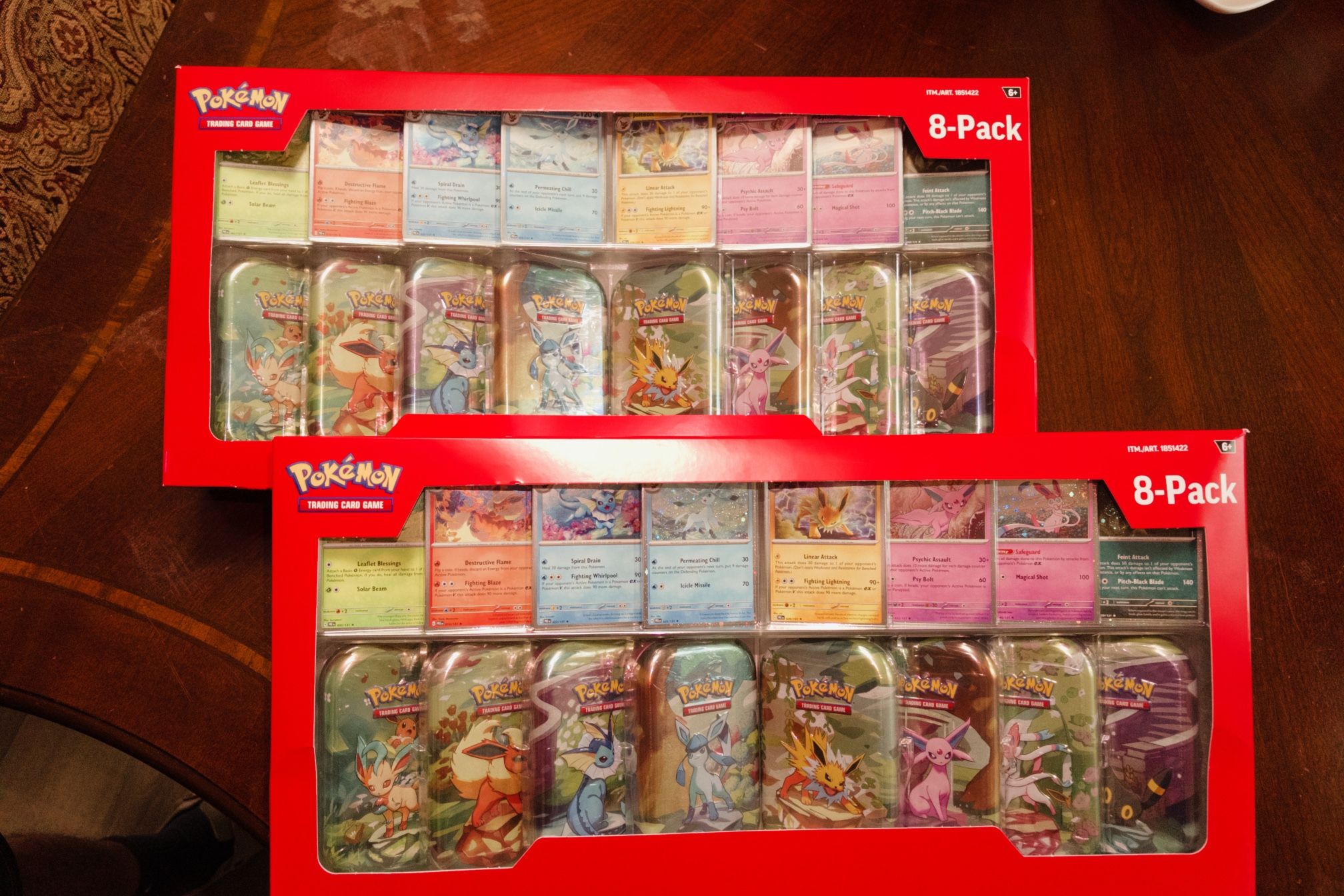 2 Pokémon Prismatic 8 Pack Mini Tins !