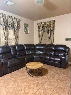 Leather Recliner Sofa