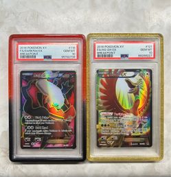 PSA 10 XY Darkrai & Ho-Oh Full Art Pokemon (Breakpoint)