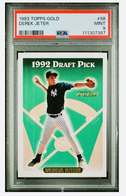 1993 Topps Gold Derek Jeter RC PSA 9