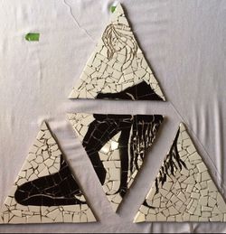 Powerful women mosaic, seperated