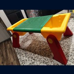 VINTAGE Little Tikes LEGO Folding Storage Table