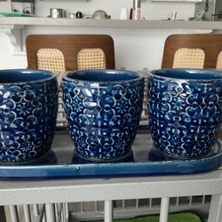 Small Pot For 3 Small Plants. Good Quality