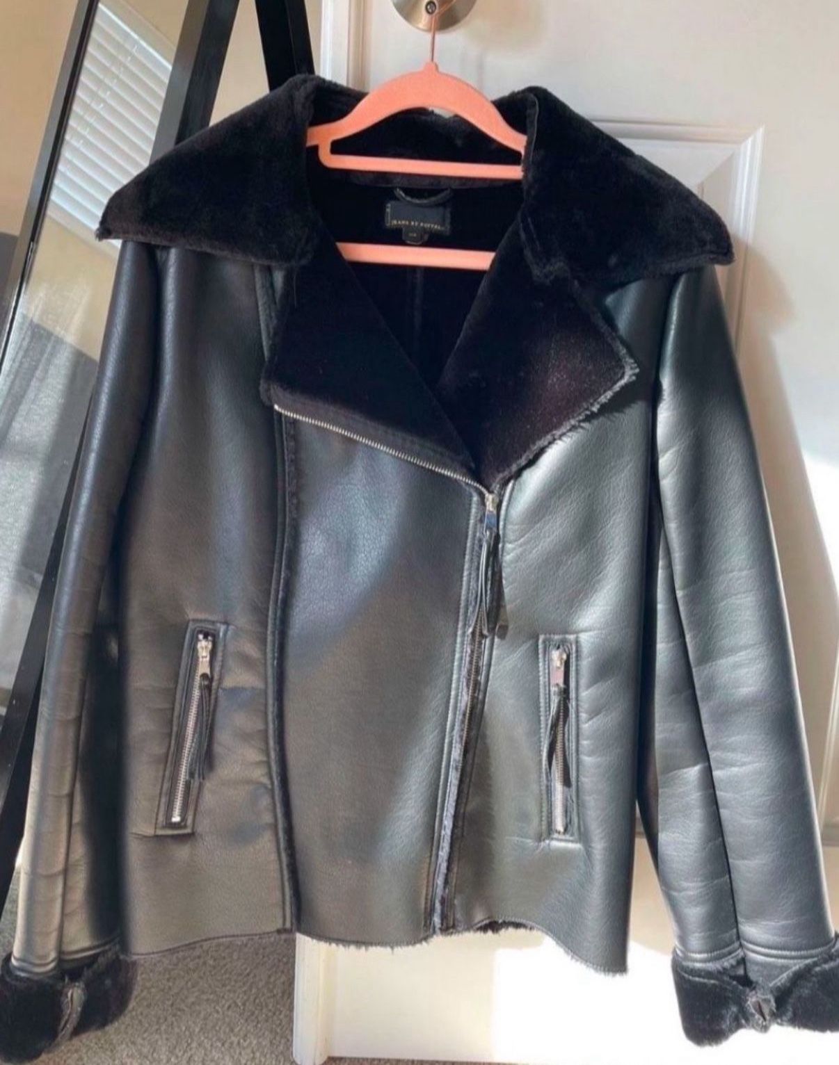 Black Faux Leather Jacket