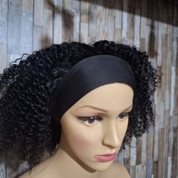 100 Percent Pure Human Hair Wig  Headband Wig 
