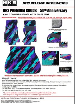 R33 HKS Oil Splash Floor Mats