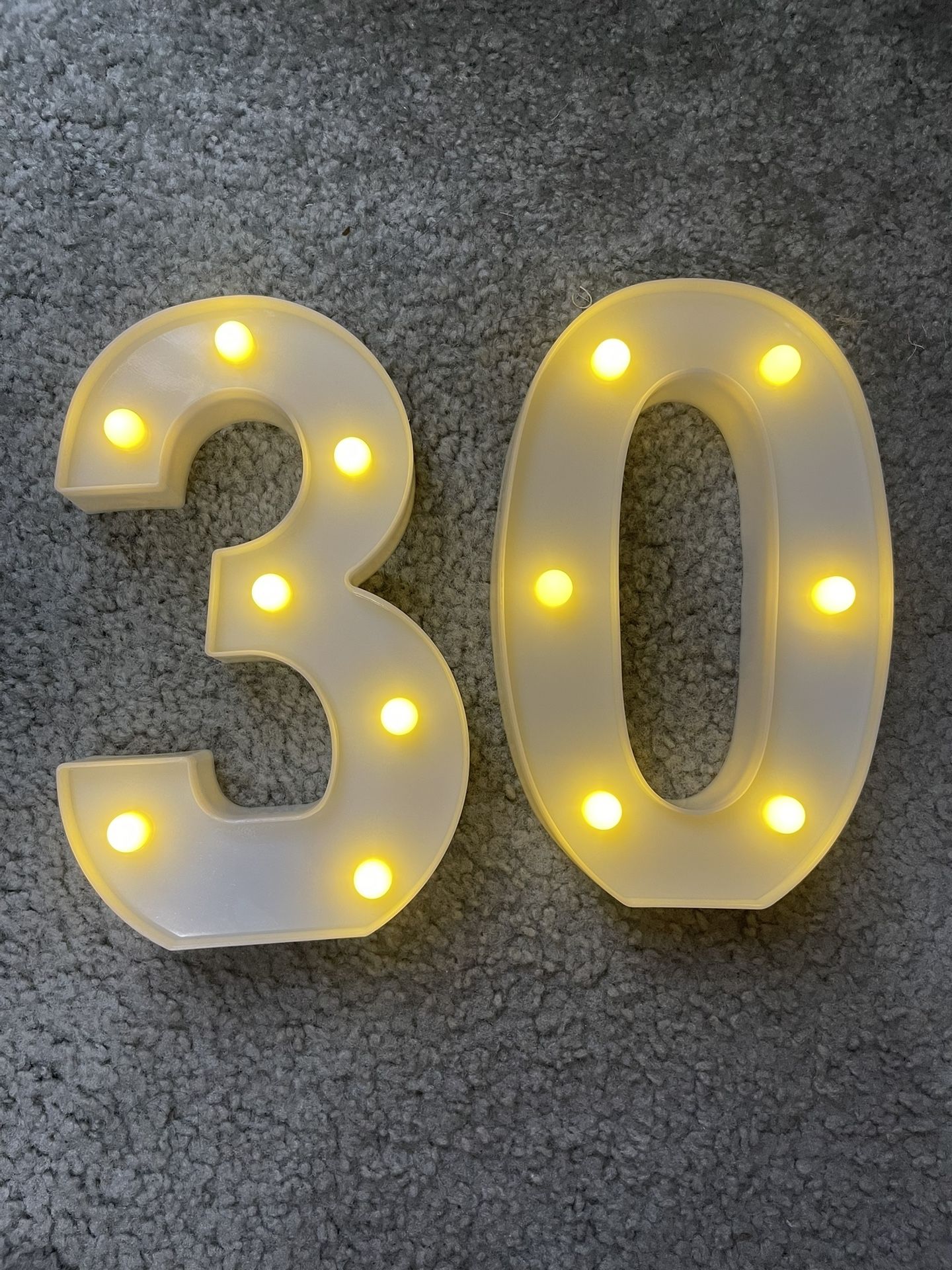 30th birthday lights