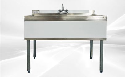 Three Compartment Bar Sink with Faucet NSF BAR-3B1838-320