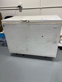 White chest freezer