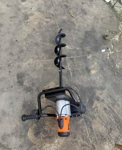 Excavadora de postes eléctrica VEVOR, broca de 5,71 pulgadas con potente motor de 1500 W, broca de t