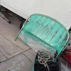 Queen Bed Metal Gold Frame Headboard And foot Board 