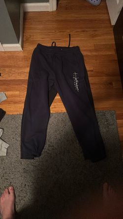 Medium navy blue Hollister sweatpants