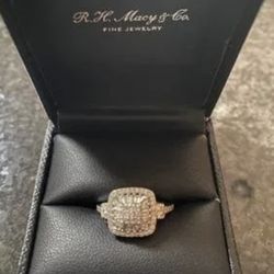 🌟🌟 Diamond Vintage Inspired Ring (1/2 ct. t.w.) in 14k White Brand New in Box🌟🌟