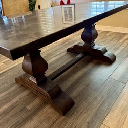 Arhaus Stone top Dining Table 