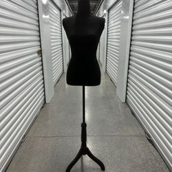 Female Mannequin Torso Dress Form Adjustable Stand Black Reselling Sewing