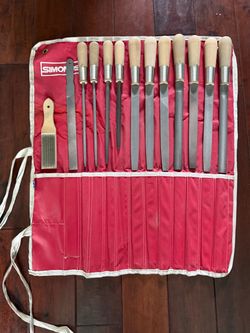 Simonds File Set with Roll Case