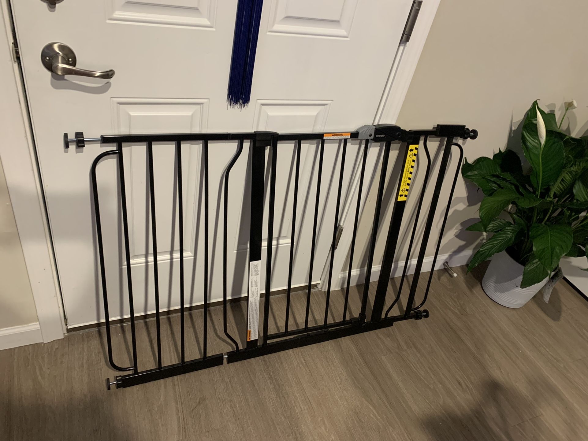 Easy Step Extra Wide Black Safety Gate Baby Gate