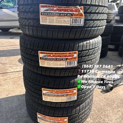 235/35ZR20 ARROYO A/S Set of Tires Installed and Balanced Set de Llantas Nuevas Instaladas y Balanceadas