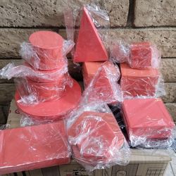 Photography Background Props Display Shapes - Red