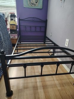 Twin bed frame $50