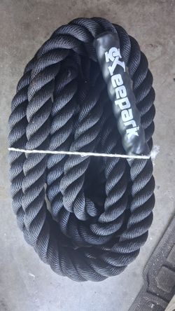 Workout climbing rope