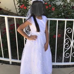White First Communion Dress