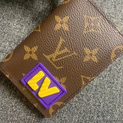 LV Rubber Wallet Men's Brown