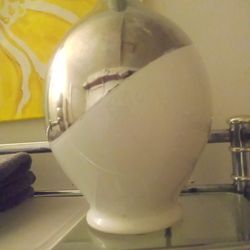 White And Silver Vase,$8,It's 12 In Tall