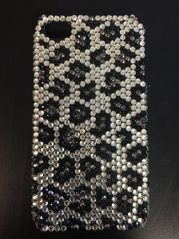 Bedazzled cheetah iPhone 5 case
