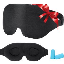 Sleeping Mask [NEW], Eye Mask Eye Covers for Sleeping Blindfold with Adjustable Strap 3D Contoured Sleep Mask for Travel, Shift Work, Night Masks for 