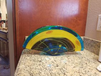 Murano Large Centerpiece Taco/Clam Shape