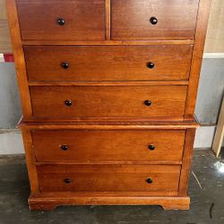 solid wood 6 drawers dresser tall chest brown L39”*D20”*H52”(address in description)