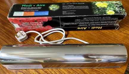 MEDI-AIRE TURBO COMERCIAL 230VOLT 50HZ ION AIR CLEANER SANITIZER VIRUSES BACTERIA PATHOGENS ODORS