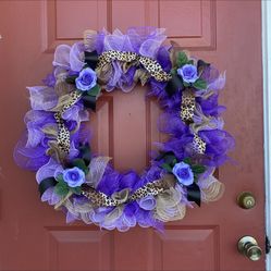 Hand Made Deco Mesh Wreath