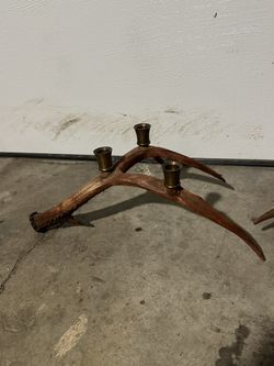 Deer Horn Candle Holders