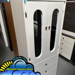 White tall Wardrobe Closet Ropero Nuevo New 