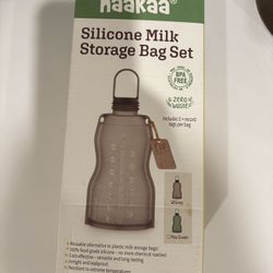 Haakaa Reusable Silicone breast milk storage bag Set