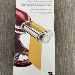 KitchenAid KSMPSA Pasta Roller Attachment, Silver, 1'