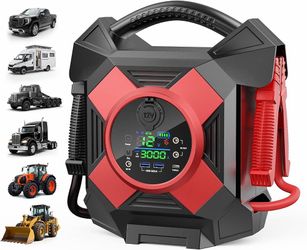 Heavy Duty Jump Starter, 30000A Peak 12V Lithium Booster Pack for Semi Trucks, Start All for 50L Diesel and Gasoline Engines,-40°F Cold Starter, 1 Sec