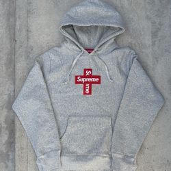 Supreme Red Cross Logo Hoodie