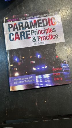 Paramedic Care Principles & Practice 5 Books