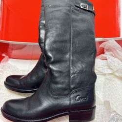 Coach Black Leather Boots Size 9 