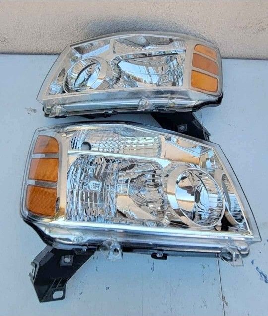 04-15 Nissan Titan 05-07 Armada Headlights Luces Focos Micas Faros Faroles