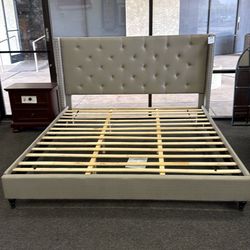 King platform bed frame