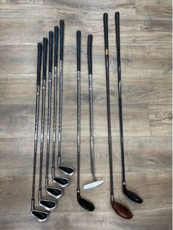⛳️ TOP FLITE  men’s 9 piece mixed right hand golf club set