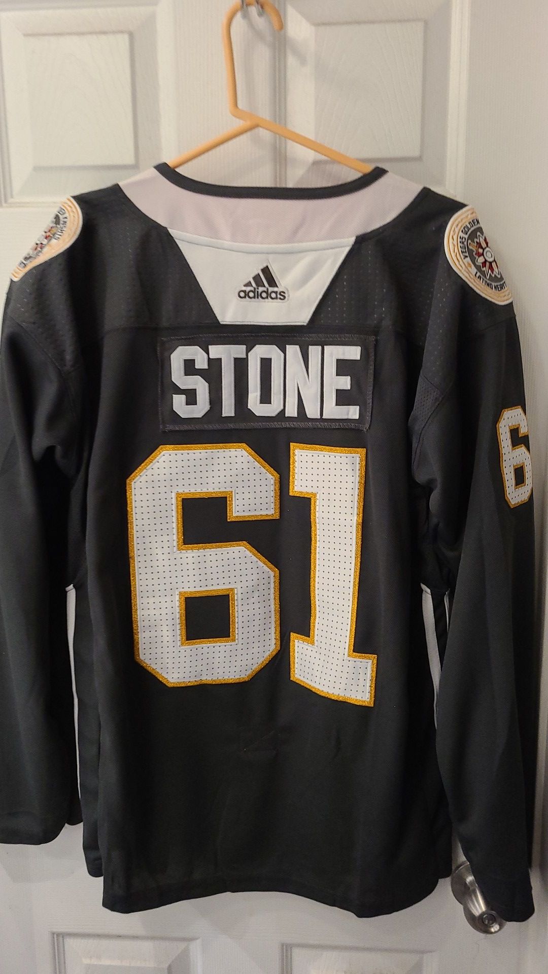 Mark Stone (52 &woman's xl /l)day of the dead golden knights jersey