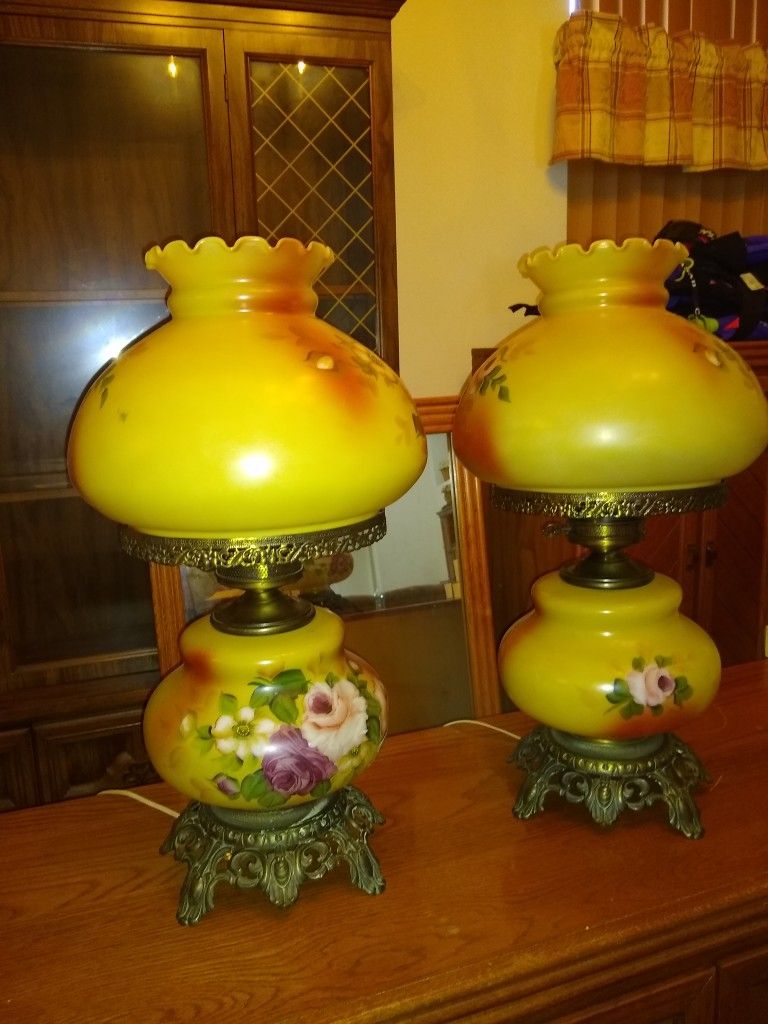 Old Glass Lamps 