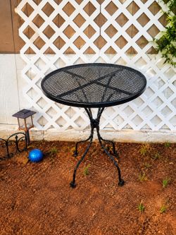 Small Metal Patio Table