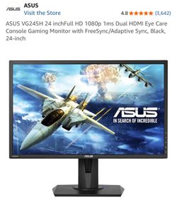 ASUS VG245H 24 inch Full HD tournament gaming monitor screen
